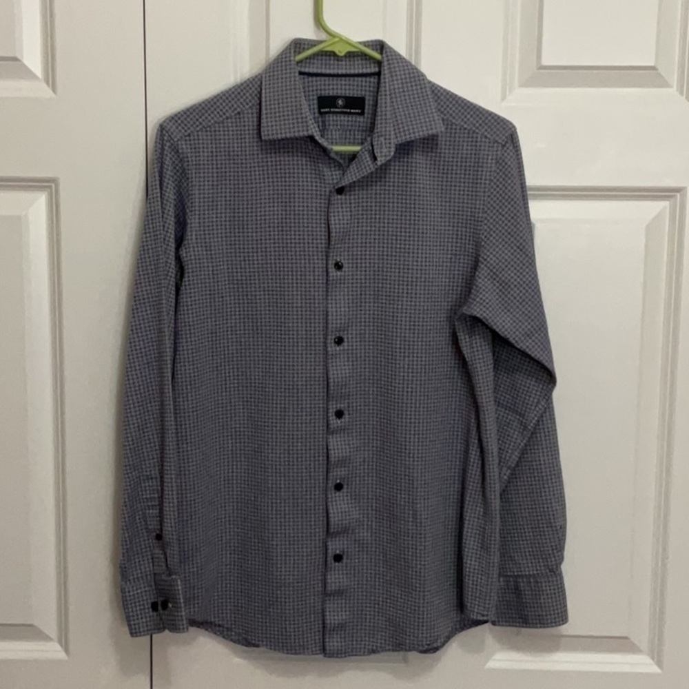 HART SCHAFFNER MARX Houndstooth Shirt